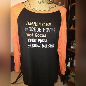 Halloween long sleeve pajama shirt
